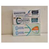 NEW ASSORTED SENSODYNE PRONAMEL 4PK