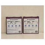 (2) NEW FOSTER GRANT +1.50 READING GLASSES 3PK