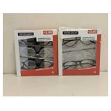 (2) NEW FOSTER GRANT +3.00 READING GLASSES 3PK