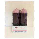 NEW CHAMPION QUENCH SQUEEZE BOTTLE 4PK RUBY/COSMIC PINK