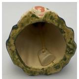 Vintage Collectible  Ceramic Victorian Woman Figurine Bell 5 1/4"