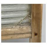 Vintage Atlantic No.510 Washboard With Glass 12 1/2" x 24" (Glass Has Small Crack In Corner)