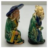 Vintage Collectible Miniature Shiwan Mud Man Figurines 3"