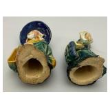 Vintage Collectible Miniature Shiwan Mud Man Figurines 3"