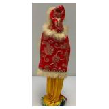 Vintage Collectible Asian Geisha Doll On base 13 1/2"