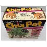 Two Vintage Chia Collectibles Including Chia Tree With Star Light (Factory Sealed And Chia Pet Ram (Open box)