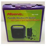 Pre-Owned Hisonic HS110R Rechargeable & Portable Wireless PA System In Original Box (Seems To Be New Old Stock)