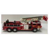 Two Vintage Plastic Fire Trucks Including Nylint 16" And One Battery Operated 20"