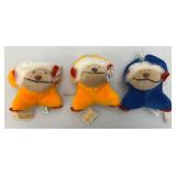Vintage 1980 GUND KOKO-NUTS Plush Toys (Some With Tags)