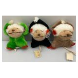 Vintage 1980 GUND KOKO-NUTS Plush Toys (Some With Tags)
