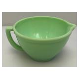 Vintage Jadeite Fire King Green Batter Mixing Bowl Ovenware 4 3/4" x 9 3/4"