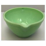Vintage Jadeite Fire King Green Batter Mixing Bowl Ovenware 4 3/4" x 9 3/4"
