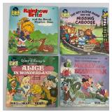 Group Of Vintage Albums Including Disney And More In Vintage Carrying Case