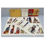 EST. $250.00-$500.00 1958 GREAT NORTHERN RAILWAY Blackfoot Indians Of Glacier National park Print Set