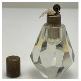 Vintage Bull Horn Ashtray And Crystal Table Lighter