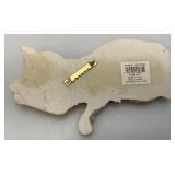 Misc. Vintage Collectible Cat Items Including Trinket Boxes And More