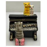 Misc. Vintage Collectible Cat Items Including Trinket Boxes And More