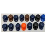 Misc. Collectible Miniature Baseball Helmets And 8" x 10" Photos