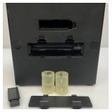 Miniature Criss 7 Cross Slot Machine Battery Operated 6" x 7 1/2" x 12 1/2" (Untested) And Casino Wheel With Original Box