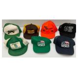 Misc. Vintage Collectible Snapback Hats Including Case, John Deere And More
