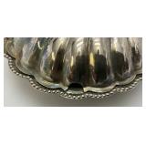Vintage Silver Plated Scallop Sea Shell Butter Dish 2" x 5" x 5"