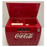 Vintage Collectible Miniature Coca-Cola Cooler Am/Fm Radio And Cassette Player (Works)