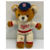 Collectible Vintage Minnesota Twins Teddy Bears Two With Tags 1= 8" & 2= 12"