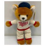 Collectible Vintage Minnesota Twins Teddy Bears Two With Tags 1= 8" & 2= 12"