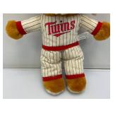 Collectible Vintage Minnesota Twins Teddy Bears Two With Tags 1= 8" & 2= 12"