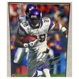 Autographed Photo File Adrian Peterson And Chester Taylor Photographs In Protective Plastic Sleeves