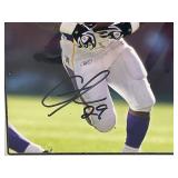 Autographed Photo File Adrian Peterson And Chester Taylor Photographs In Protective Plastic Sleeves