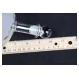 Glass Globe Decanter Set With 4 Etched Glasses