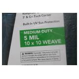 Yardworks Medium-Duty Poly Tarp 10 Ft X 20 Ft Reversible Green Brown