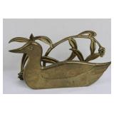 Penco Duck Napkin Holder Brass 6" Long