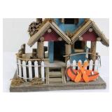 Sunset Vista Lake Front Cottage Birdhouse Model 2041 9" tall