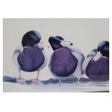 Framed Signed Duck Print 32.5" X 18"