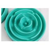 Silicone Slow Feeder Pet Bowls Large (Lot of 2)