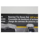 CAT 1509950 4-Piece Ratchet Tie Down Set 16 Ft X 1.5 in