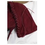 Bella-01 Burgundy Lace-Up High Heel Boots Mixed Lot (2 Pairs)