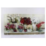 Floral Canvas Wall Art Still Life Painting 47" x 24"