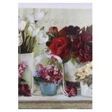 Floral Canvas Wall Art Still Life Painting 47" x 24"