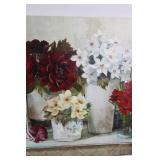 Floral Canvas Wall Art Still Life Painting 47" x 24"