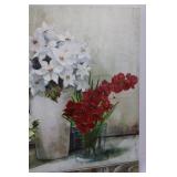 Floral Canvas Wall Art Still Life Painting 47" x 24"