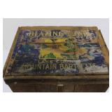 Mountain Bartletts Wooden Produce Crate