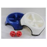 PetAmi Pet Backpack, Two Slow Feed Bowls & Play Balls Mixed Lot