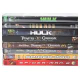 Marvel & Pirates DVD Movie Lot of 8