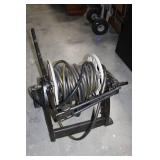 Retractable Hose Reel Cart With Hose