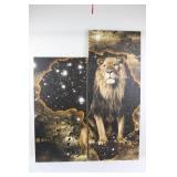 Lion Two-Piece Wall Art Set