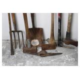 Garden Tools With Sledgehammers, Shovels & Pitchfork