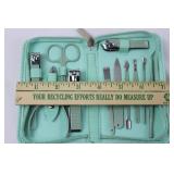 Manicure Pedicure Grooming Kit in Zip Case